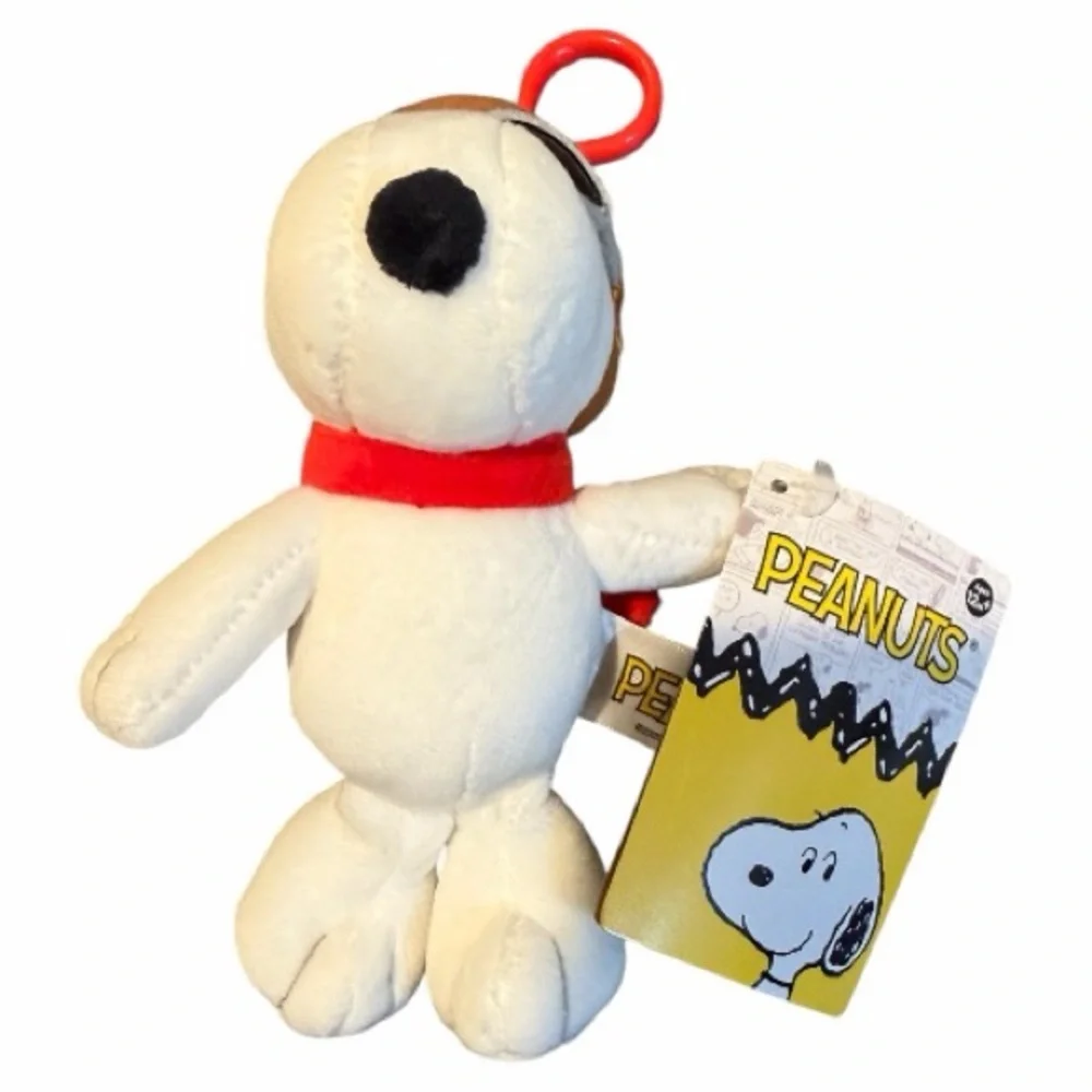 Adorable Peanuts Flying Ace Clip On Plush NWT